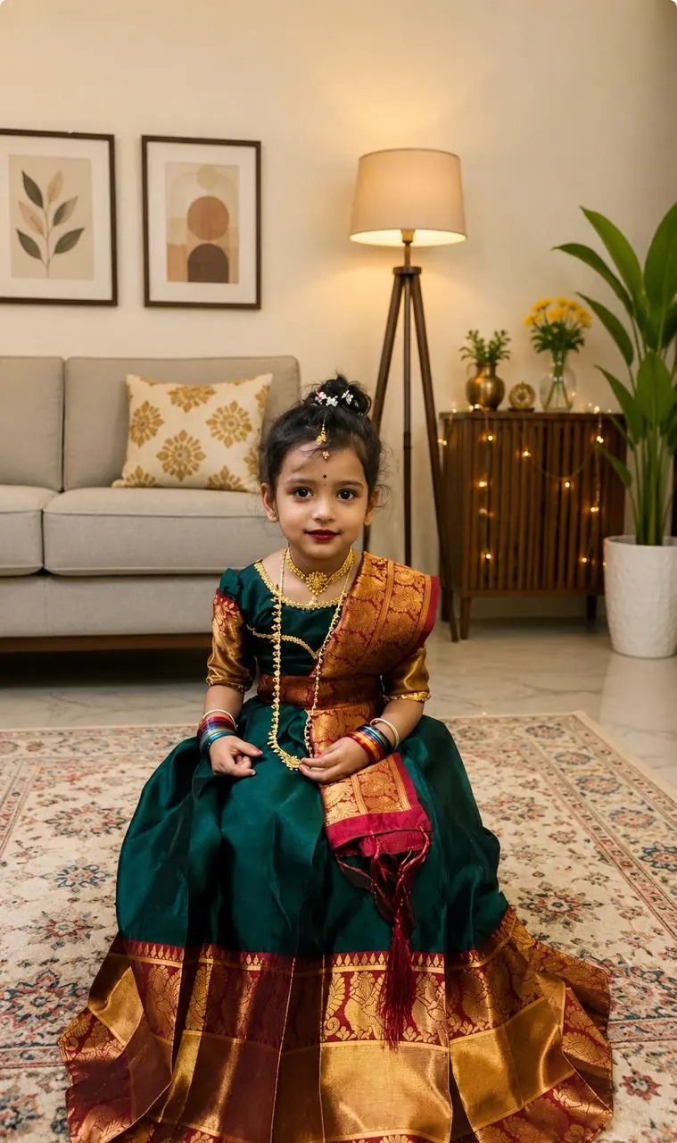 Festive heritage portrait